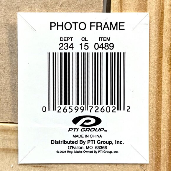 PTI Group Light Wood & Black 4"x6" Picture Frame - Picture 4 of 4